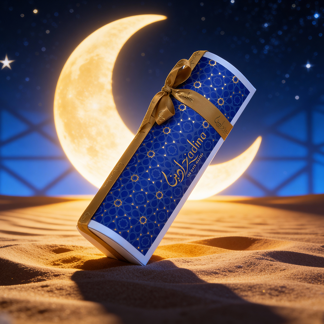 Ramadan Stuffed Dates Sleeve Gift Box - 6 Pcs