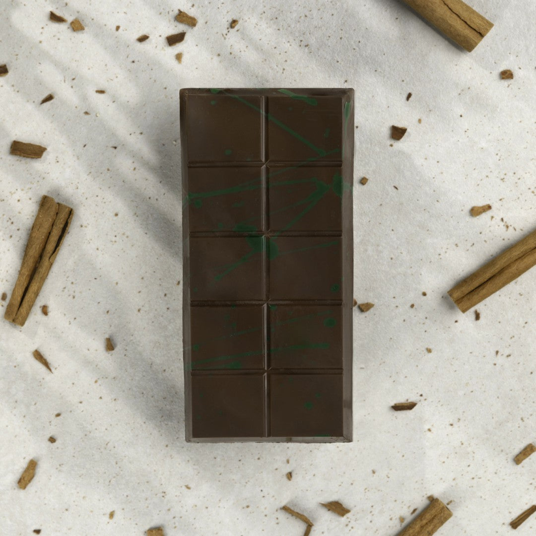 Date-Sweetened Mystika & Cinnamon Kunafa Chocolate Bar