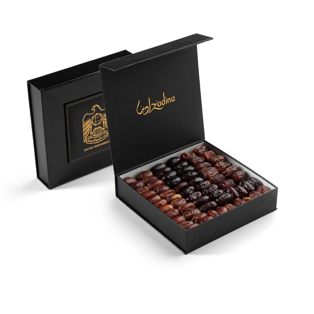 Leather UAE Logo Black Dates Gift Box | Best Luxury Gift