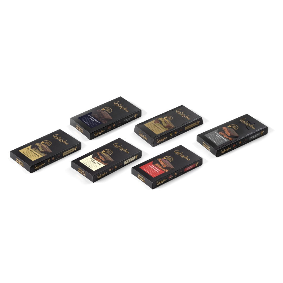 Date-Sweetened Date Halawa & Caramel Kunafa Chocolate Bar