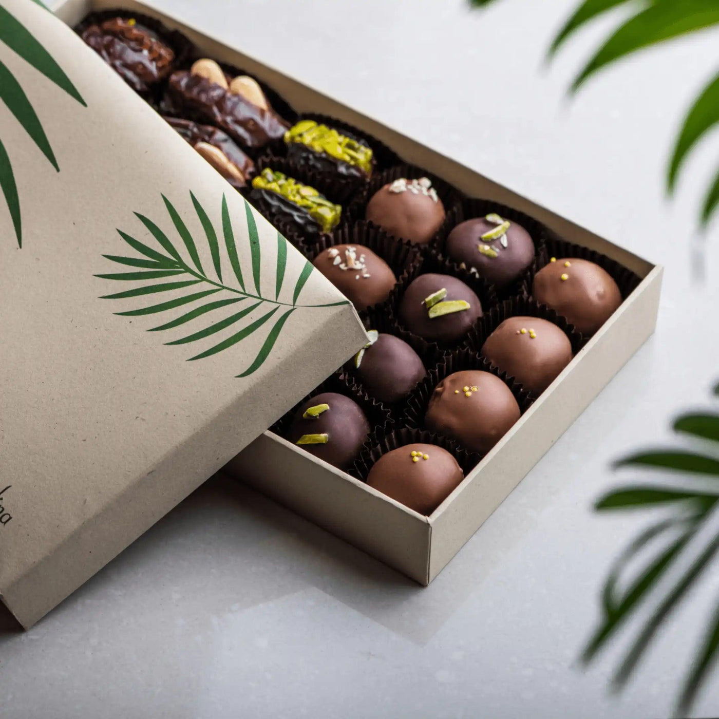 Assorted Healthy Sustainable Rectangular Date Box - 450g