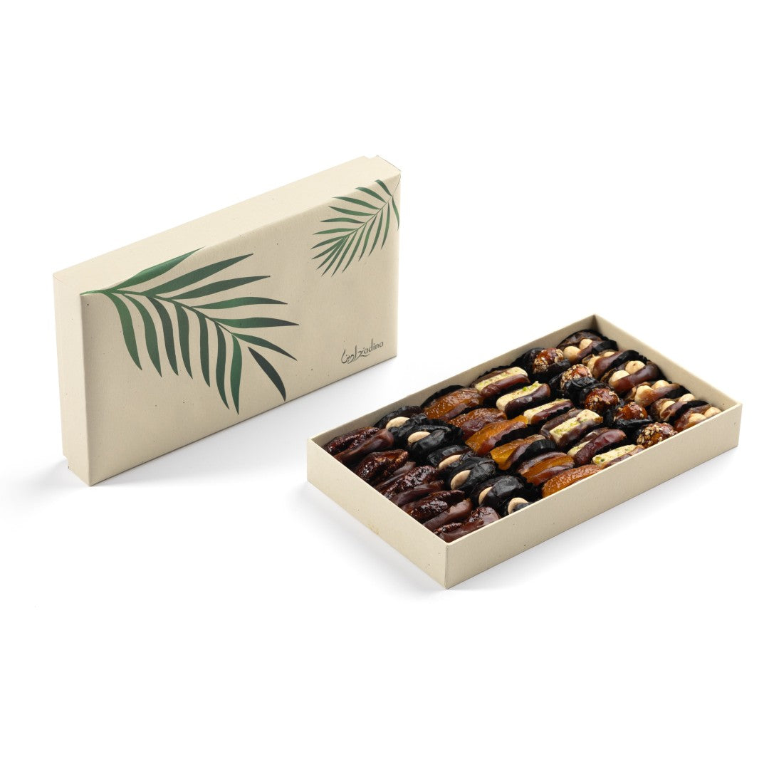 Assorted Healthy Sustainable Rectangular Date Box - 450g