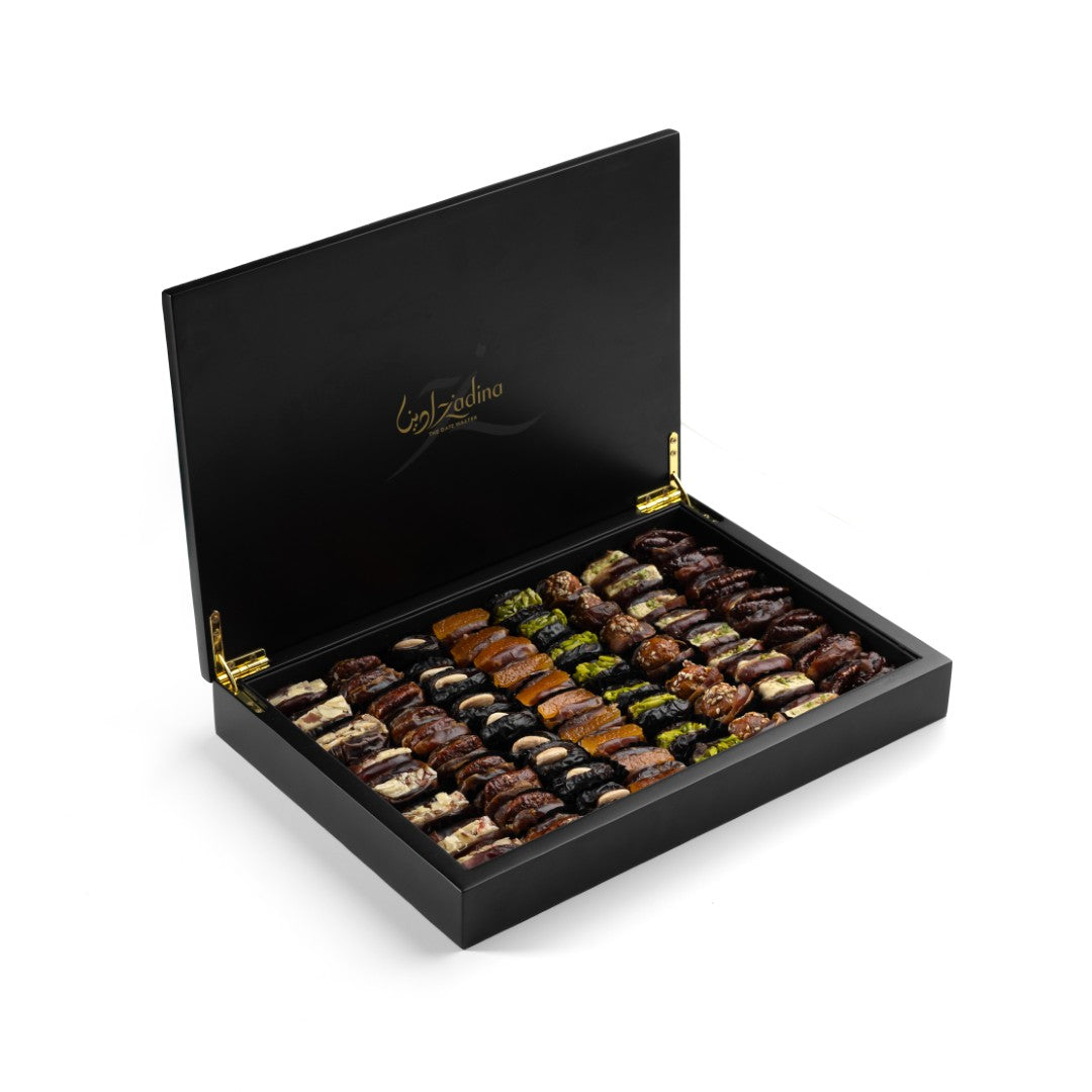 UAE Flag Wood Box with Stuffed Dates