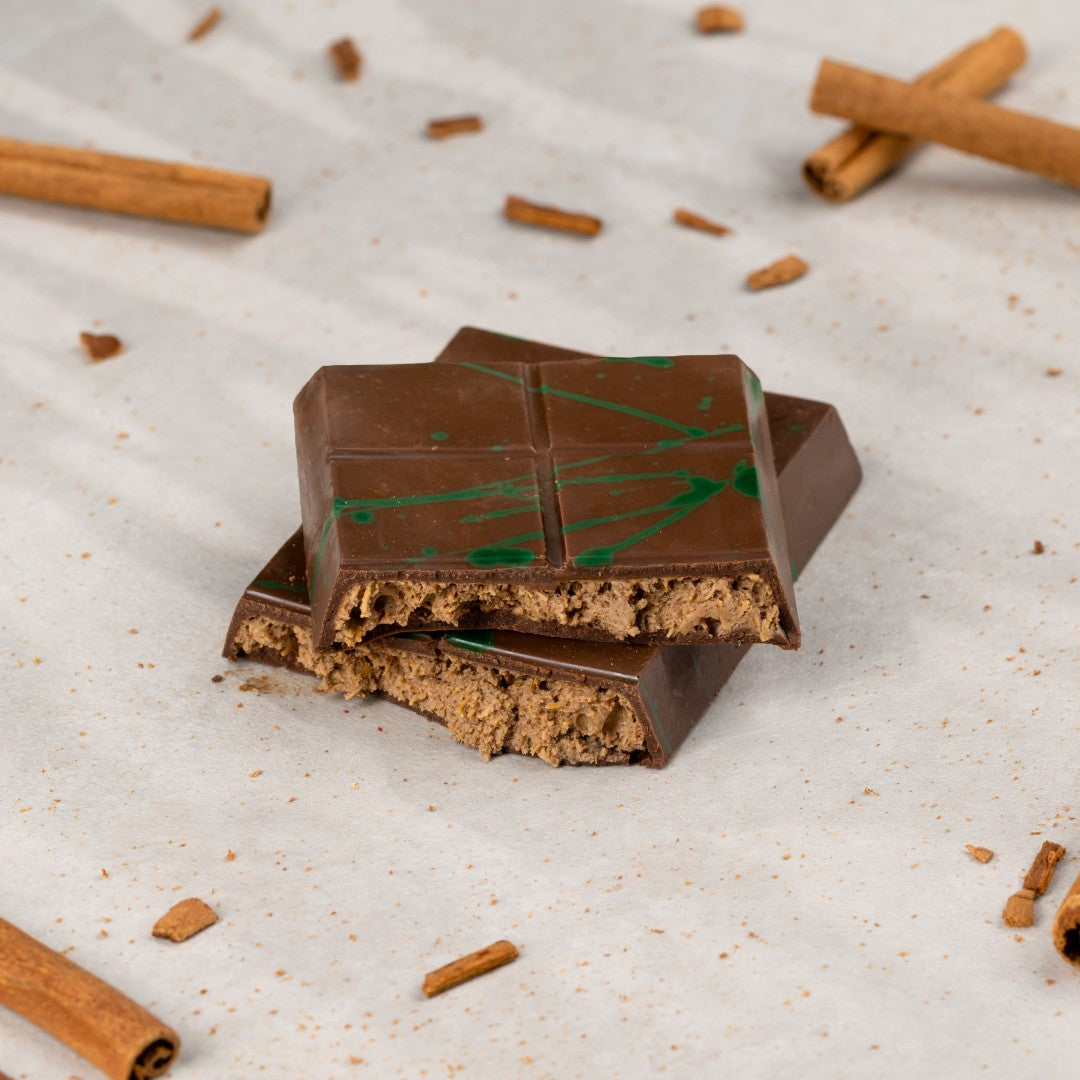 Date-Sweetened Mystika & Cinnamon Kunafa Chocolate Bar