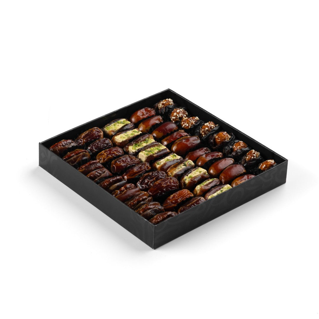 Onyx Black Box with Plain and Stuffed Dates