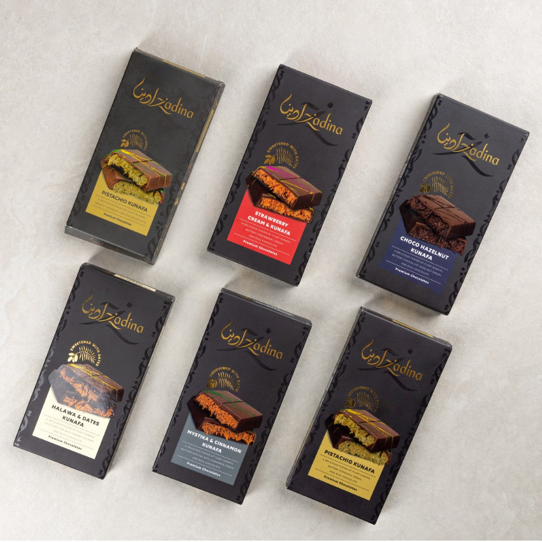 Date-Sweetened Mystika & Cinnamon Kunafa Chocolate Bar