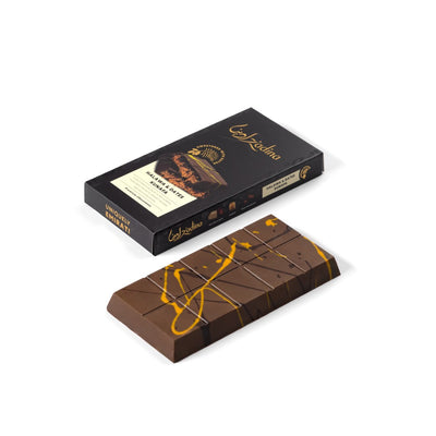 Date-Sweetened Date Halawa & Caramel Kunafa Chocolate Bar