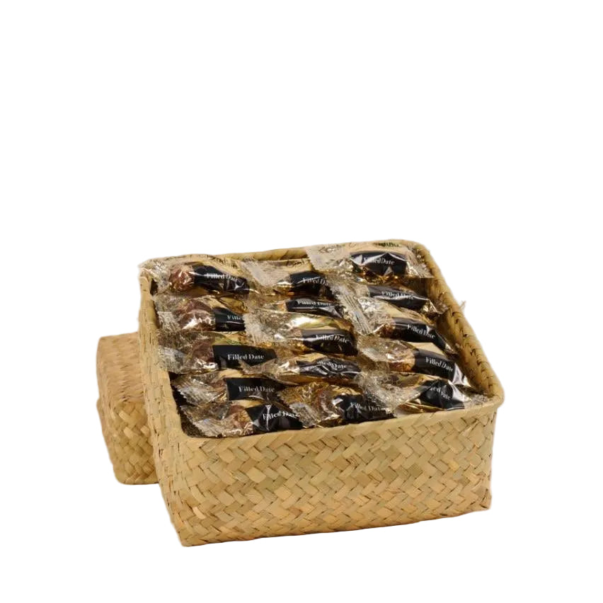 Handmade Palm box Mixed IW Plain and IW Stuffed Dates