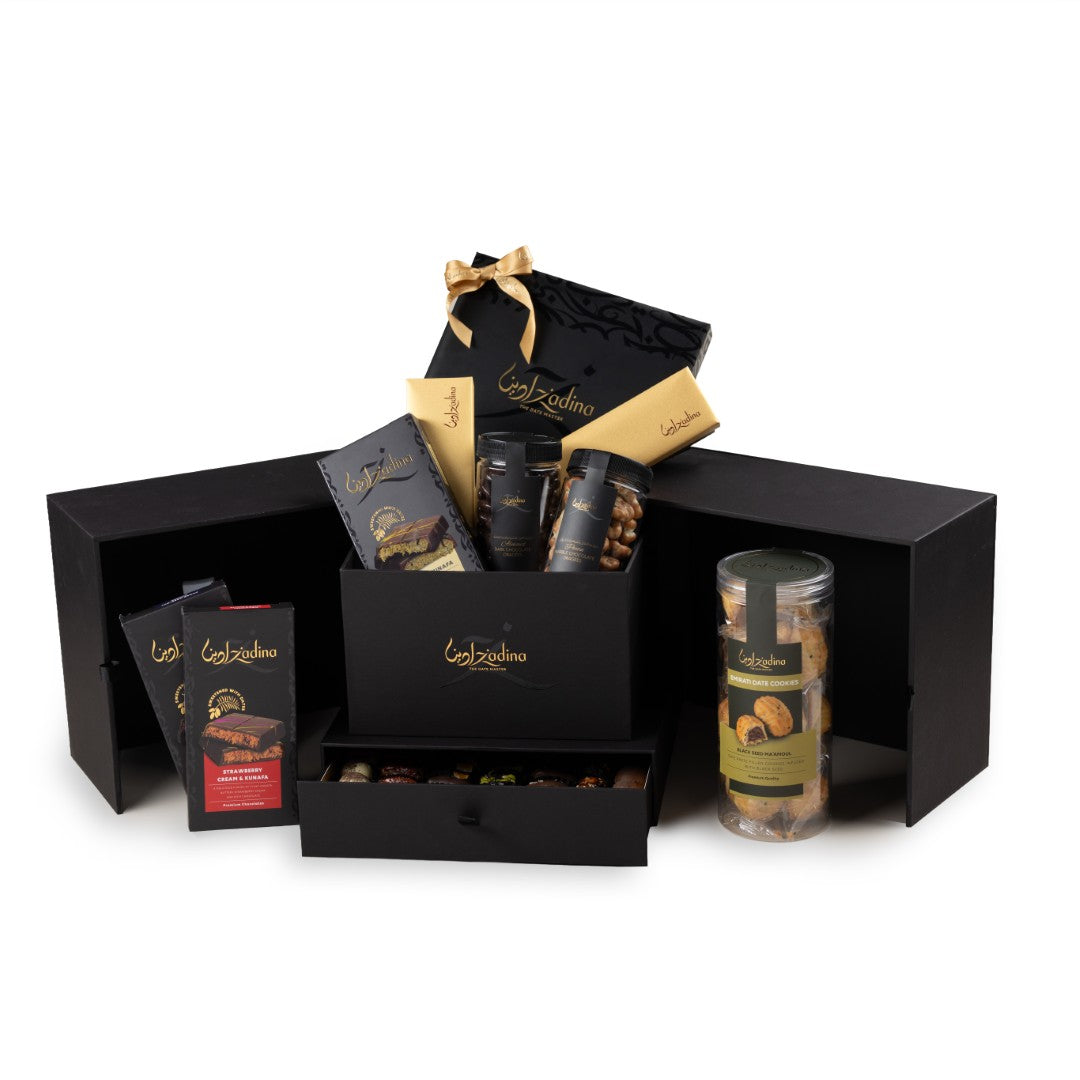 Luxury Cube Hamper With Drawer Date Gift Set