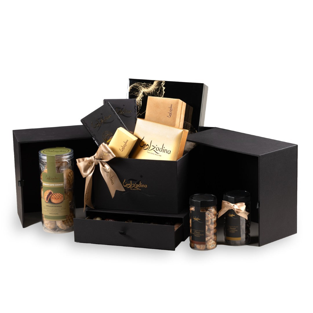 Luxury Cube Hamper With Drawer Date Gift Set