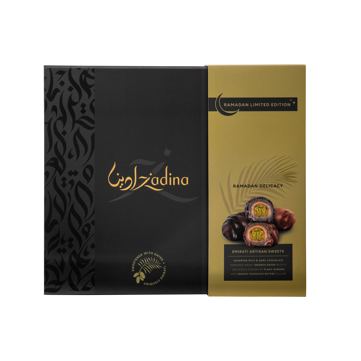 Premium Assorted Pistachio Kunafa Dates Box - 650g