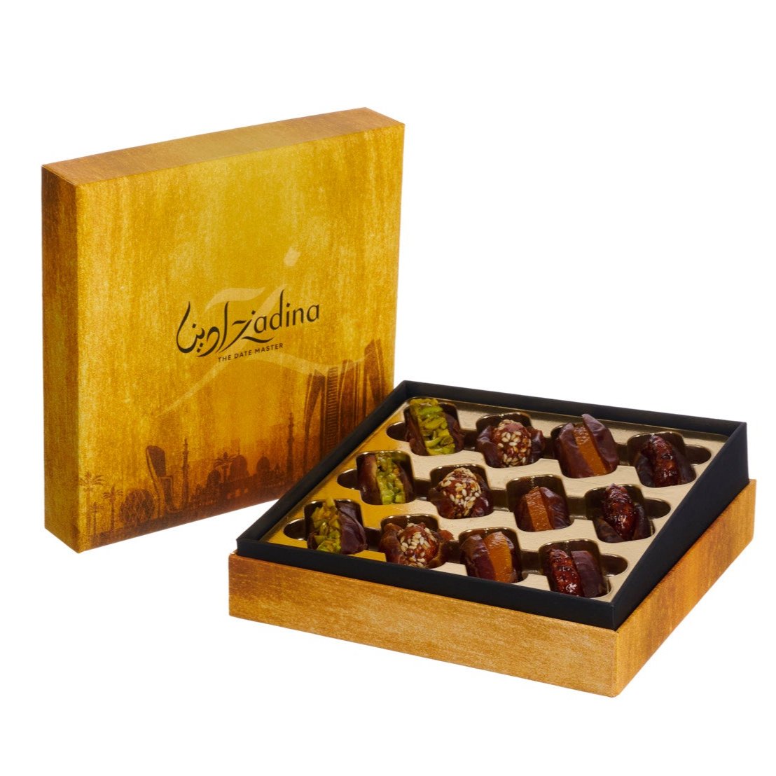 Abu Dhabi Skyline Box with Stuffed Dates 185g
