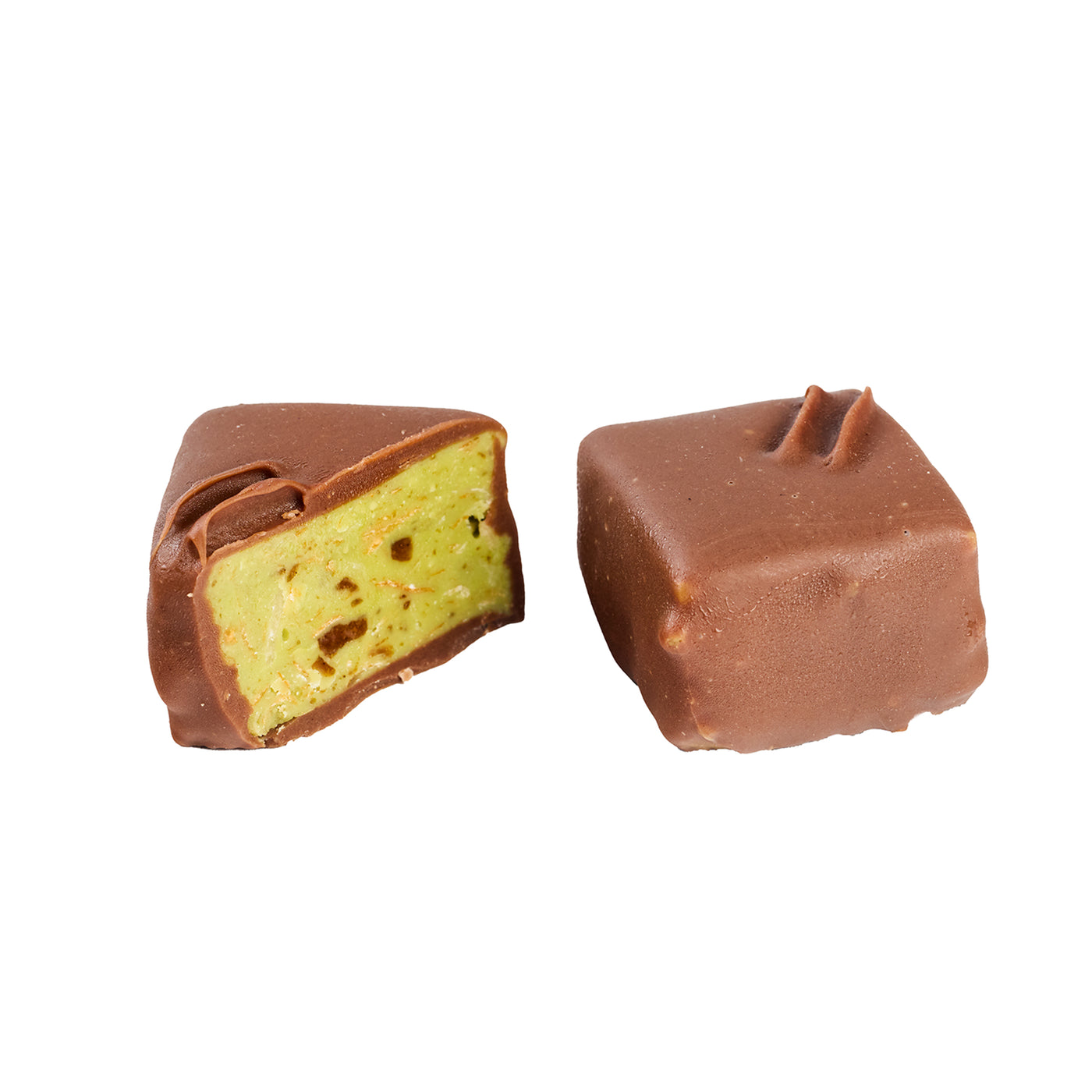 Milk Chocolate With Pistachio Baklawa & Coffee Rocca Filling