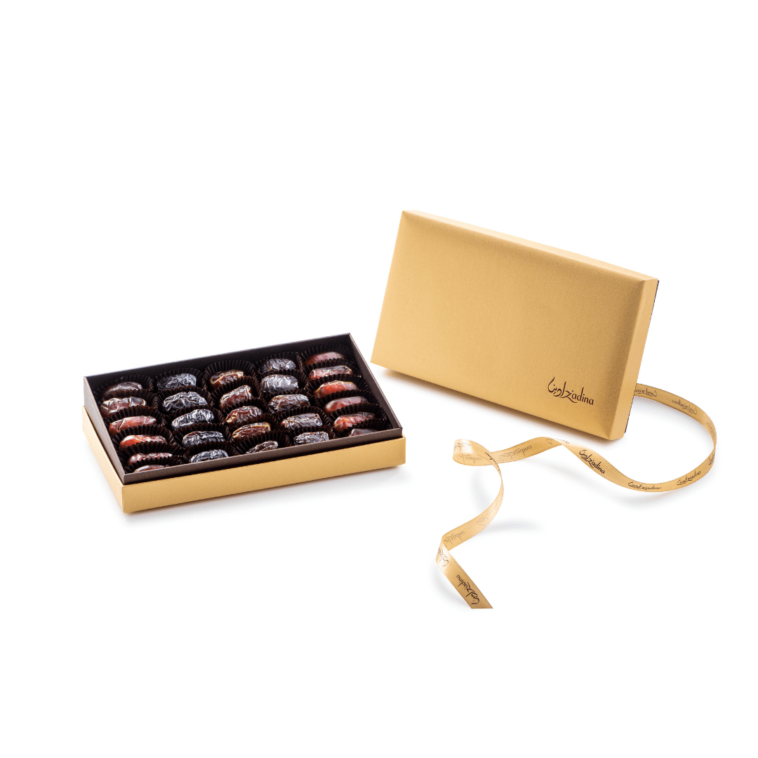Dates Box Small Small Gold Rectangle Box | Assorted Premium Dates Gift