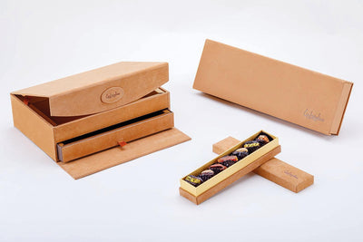 Luxury Camel Leather Date Box