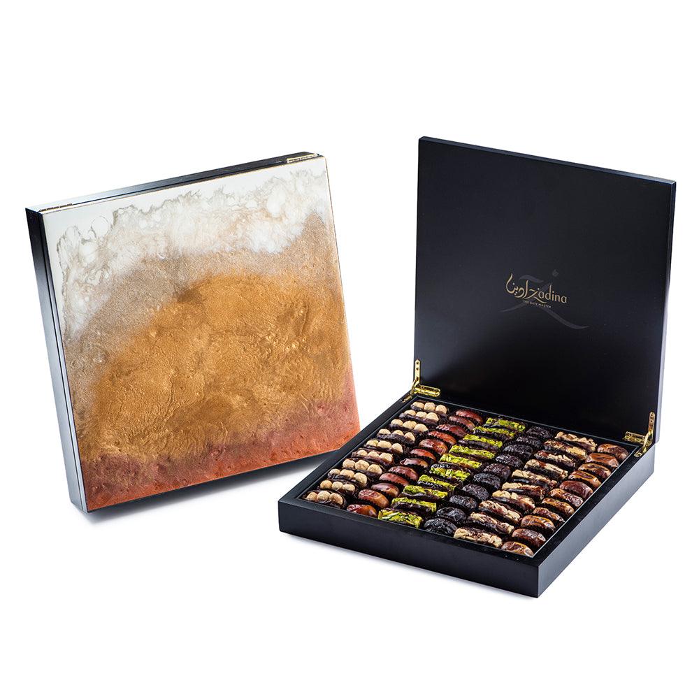 Resin Large Wooden Box Desert Gold