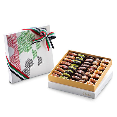 Contemporary UAE Flag Colors Date Gift Box